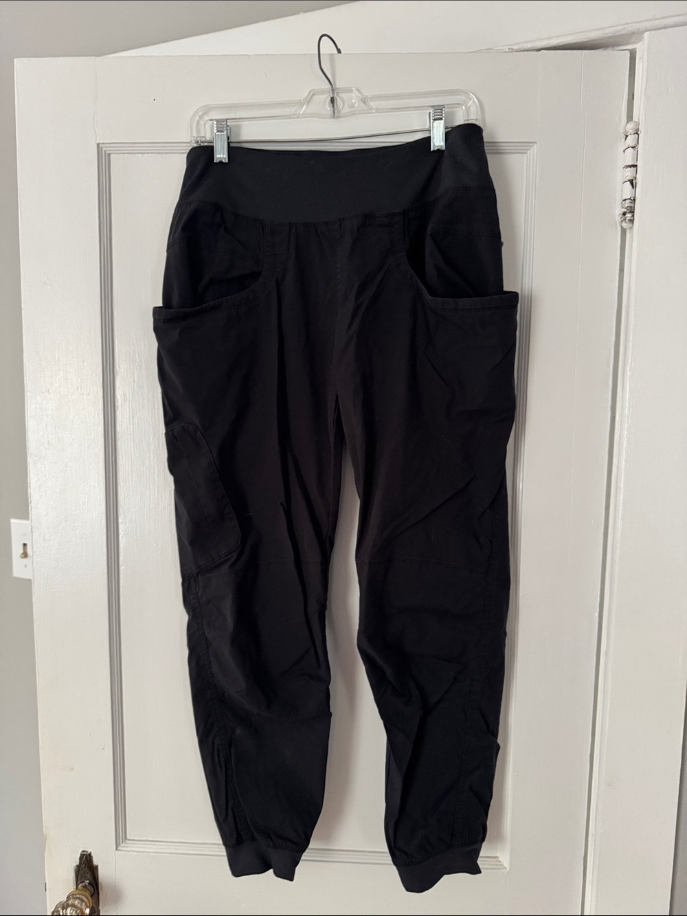 Black Prana Cargo Joggers with Pockets